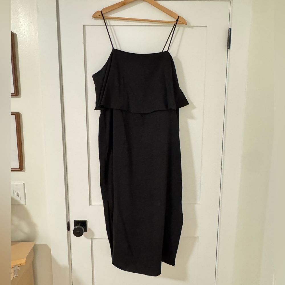Anthropologie Linen Midi Dress